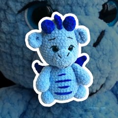 Дракоша РАФ, плюшева іграшка, колір блакитний, 10128, В наявності, Блакитний