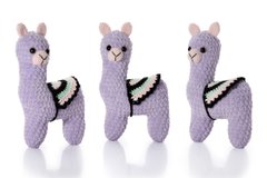 Лама, плюшева іграшка ручної роботи, 19 см, колір бузковий, 10106744, Немає в наявності, Фіолетовий